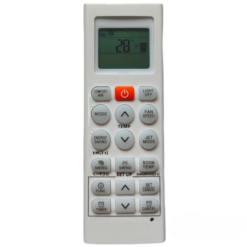 Image of Upix AC Remote No. 36O (No Backlight), Compatible /Replacement for LG AC Remote Control (Exactly Same Remote Will Only Work)