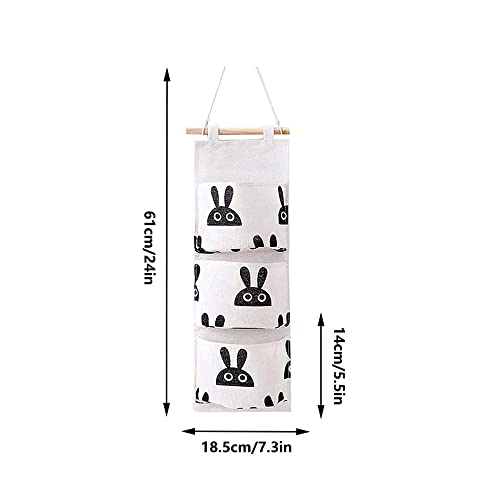 WDDC Lino e Cotone Appendere Sacca, 3 Pezzi Tasche...