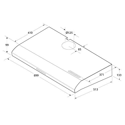 شفاط مطبخ مدمج من بعرض 90 سم من أريستون، يُركّب على الحائط، مزوّد بفلتر قابل للغسل، 3 سرعات، مصنوع من الستانلس ستيل، تحكم ميكانيكي، مزود بفلتر معدني ذاتي الدعم، صُنع في إيطاليا، إنوكس، sl19.1pix.