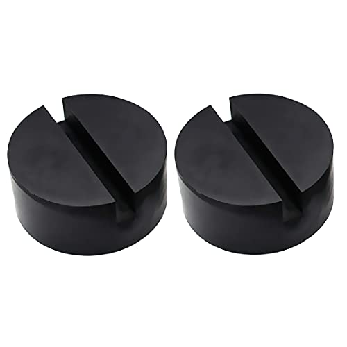 Image of Rubber Jack Pad,Medium Size Frame Rail Adapter Pad (2PCS) | Protector Slotted Jack Pad, for Universal Vehicle