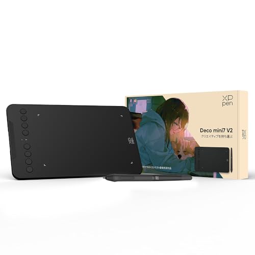 Amazon | XPPen ペンタブレット 7x4インチ 8192筆圧レベル ペンタブ