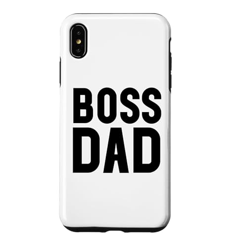 Boss Dad Men Dad Boss Hombre Papa Bossy Daddy Boss Father �X�}�z�P�[�X iPhone XS Max �p