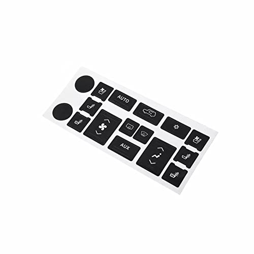 ihreesy Car Climate Control Button Sticker,Self-Adhesive A/C Dash Button Repair Sticker Audio Control Switch Decoration Sticker Replacement