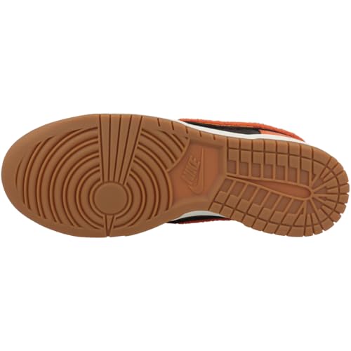 Image of Orange Swoosh Dunk High Basketball Shoes for Men (Safety Orange /Black) by NIKE