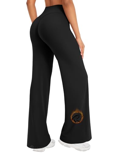 Leggings da donna senza cuciture, a vita alta, flared