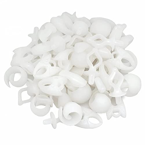 Image of Fbshicung 60pcs Semi Clear Silicone Thread Spool Savers, Includes 20 Thread Spool Huggers, 20 Bobbin Clips, 20 Bobbin Holders - Control Thread Ends and Keep Spools Tightly Wound for Sewing Storage