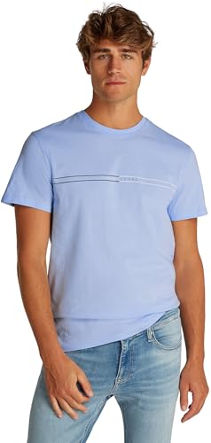 TOMMY JEANS TJM Slim Entry Graphic Tee Herren, Blau (Sweet Blue), XXL_Plus