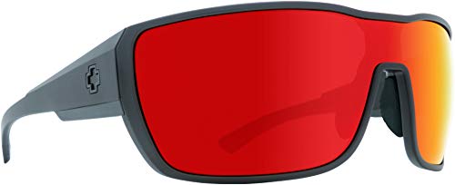 Spy Tron 2 Sunglasses-Matte Black-Gray Green/Red Spectra