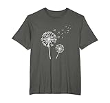 t shirt fleuri femme Beau motif et design de pissenlit pour toutes les occasions ou comme cadeau d'anniversaire ou de Noël. Le eye-catcher dans votre temps libre pour la fleur de chien et les fleurs de la chaîne aiment ou collectionnent.