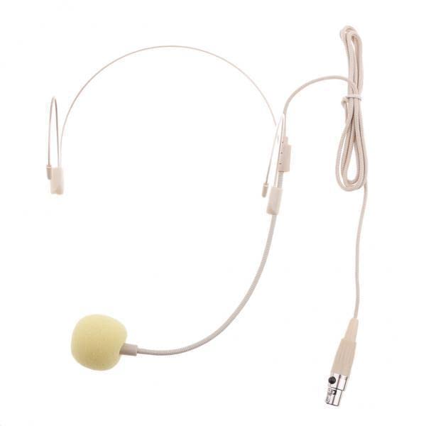 3xDouble Ear Hook Wired Headset Headworn Microphone Beige XLR 3Pin-picture-20