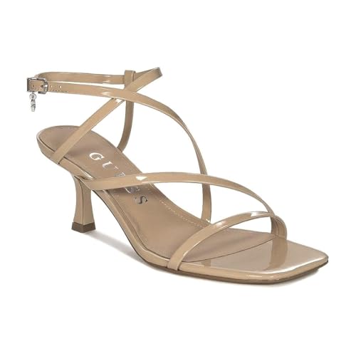 GUESS, FLJRIMPAT - Zapatos de tacón de moda, Patente natural, 39 EU GUESS, FLJRIMPAT - Zapatos de tacón de moda, Patente natural, 39 EU