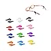 HOLIDYOYO 24pair Silicone Eyeglasses Anti-slip Ear Grips Durable Non-skid Pads for Secure Fit Small Anti-lost Tool for Running and Sports Compatible with Eyewear