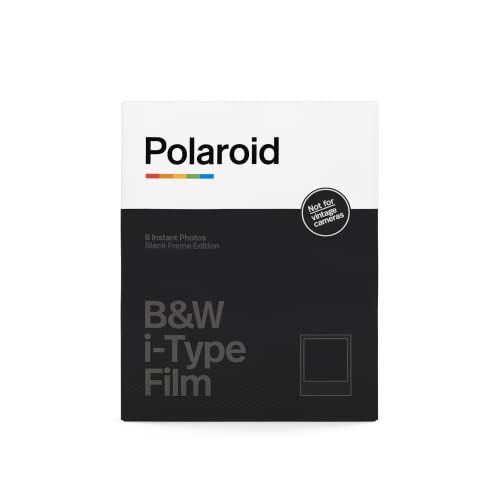 Image of Polaroid B&W Film for I-Type, Black Frame Edition (6033) (8 Photos)