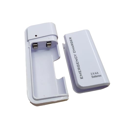LZDICITARU Battery Operated Phone Charger Emergency USB Battery Powered Small Power Bank Portable 2 AA Batteries Powered Outlet の商品画像 1