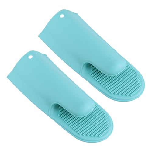 SOLUSTRE Home Kitchen Baking Mittens 2-Piece Insulated Oven Gloves Microwavable Non-Slip Grip