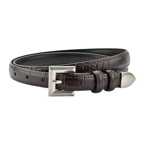 Ceinture fine en cuir véritable pour femme ajustement parfait de taille