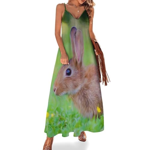 Robe longue pour femme ete sans manches fluide style bohème chic de plage et voyage