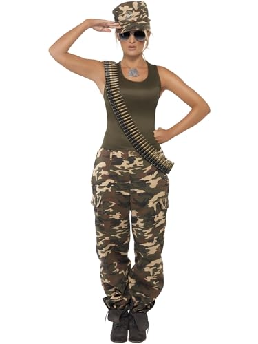 Deluxe Khaki Camo Costume, Female (L)