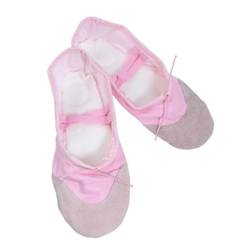 Kisangel Zapatos de Ballet Antideslizantes de para Adultos Zapatillas de Baile Duraderas con Profesional Estilo Adulto Rosa