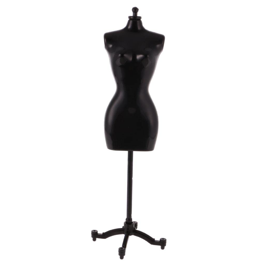 Display Holder Dress Clothes Mannequin Model Stand for Dolls Black-image-18