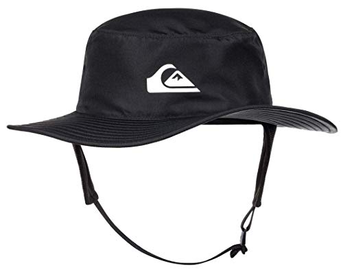 Quiksilver Men's Bushmaster Surf Sun Protection Bucket Hat, Black, L/XL