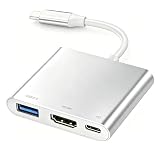 USB-C to HDMI Adapter (Supports 4K / 30Hz) - Type- C 3 in 1 Converter Cable for 2017/2018 MacBook Pro, MacBook, Mac Pro, iMac, Chromebook, & More USB 3.0 Type-C Devices