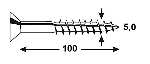 CONNEX KL3135099 Uni-Screws galv. 5,0x100, Multicoloured, 5,0 x 100 mm - Image 2