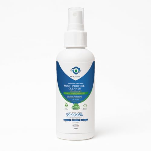 Skin-Safe Hypochlorous Acid Multipurpose Cleaner Spray Kills 99.99% Germs | Natural Non-Toxic Multi Surface Cleaner Spray | Antibacterial Eco-Friendly Organic Disinfectant Spray (100 ml Bottle)