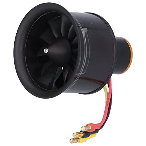 RC Ducted Fan, 50mm RC Electric Ducted Fan 12 Blades Ducted Fan with Brushless Motor for RC Planes(Counter Clockwise 4600KV )