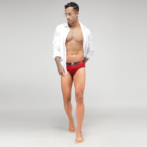 Image of Zoiro Men's Brief | Soft Band | Soft No-Marks Elastic | Breathable Innerwear | Pack of 1 | Color May Vary