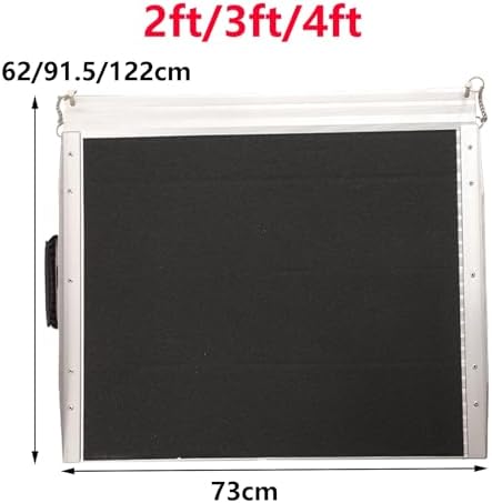 Premium Aluminum Wheelchair Ramp, 4ft Non-Slip Temporary Handicap Access for Home Steps, Stairs, Doorways - Durable & Safe Entry Solution
