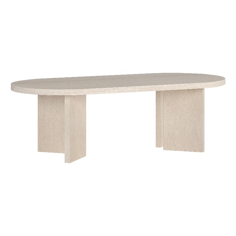 Henn&Hart 47.63" Alder White MDF Coffee Table
