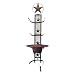 BestGiftEver Metal Star 4 Cowboy Hat Rack Fold-Up Wall Hanging Decoration Rustic Western Style