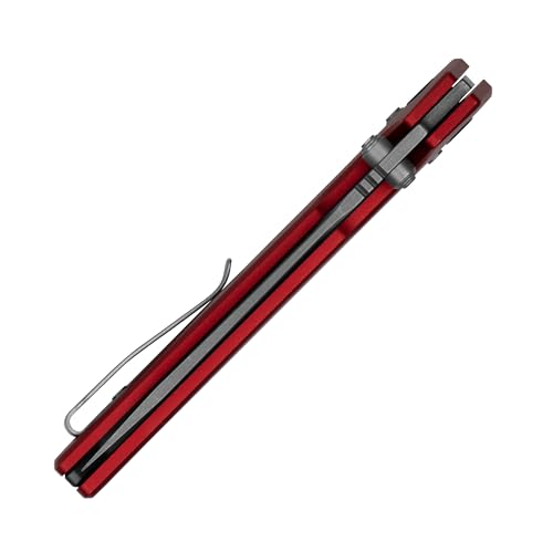 Image of Kershaw Iridium Pocket Knife, Red, 3.4 Inch Spear Point Blade
