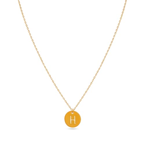 Image of Rubans Demi Fine Stainless Steel Alphabet Pendant CZ Gift for Women & Girls