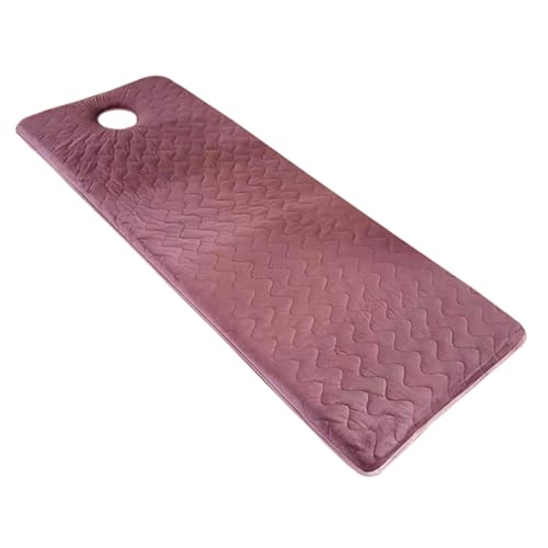 Mswborml Cómodo Colchoneta para Camilla de Pestanas, Suave Colchón para Camilla de Masaje con Agujero, Plegable Colchón de Cama de SPA para Camilla de SPA, Salón de Belleza,B,60x180cm/23x71in