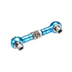 uxcell RC Front/Rear Steering Linkage Servo Link Pull Rod Turnbuckle 33mm (Blue)