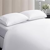 SAKIAO 100% Egyptian Cotton Sheets King Size,1000 Thread Count Luxury Heavy Bed Sheets Set,All Season,Very Smooth Soft with 17