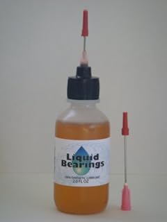 Large 2 oz. Liquid Bearings, 100%-Synthetic Oil for HO, 1/32, 1/24, All Scale Slot Cars, Makes Cars Faster!! C