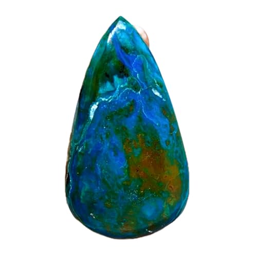 Opalina naturelle poire gemme cabochon 56x32x8mm pour fabrication bijoux bricolage collier