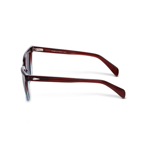 Image of HALDEN inchNEBULA inch Series Sunglasses - Italian Sophistication & Japanese Precision in Classic Round Design, 1-Year Warranty