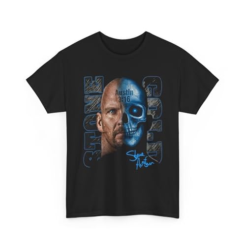 Stone Cold Steve Austin Split Skull 3:16 Tshirt Pro Wrestling Attitude Era Vintage T-Shirt for Man Woman