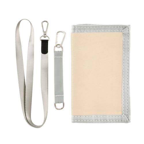 GuoChe Boys Trifold Outdoor Sports Wallet for Kids Wallets Credit ID Card Slim Small Coin Purses Bisque Beige