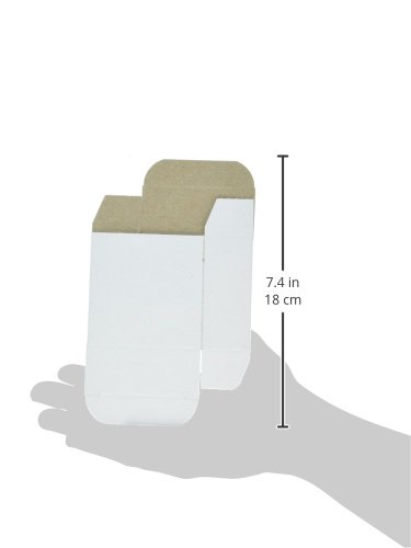 Image of 3 inch x 1 5 /16 inch x 3 inch White Reverse Tuck Folding Cartons, 50-Pack (xRTC25W-50)