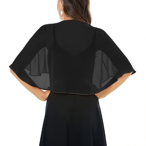 GIBZ Women's Shawl and Wraps for Evening Dress, Ladies Cape Scarves Cardigan Top Scarf, Soft Sheer Shrug for Wedding3
