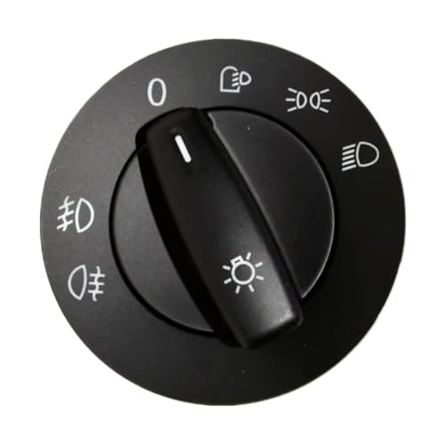 Interruptor de faros con perilla de control suave y activación de luz antiniebla para VW