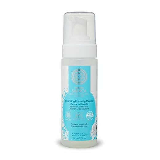 Natura Siberica Mousse Limpiadora Espumosa para Piel Grasa o Mixta Hidratación y Equilibrio - 170 ml