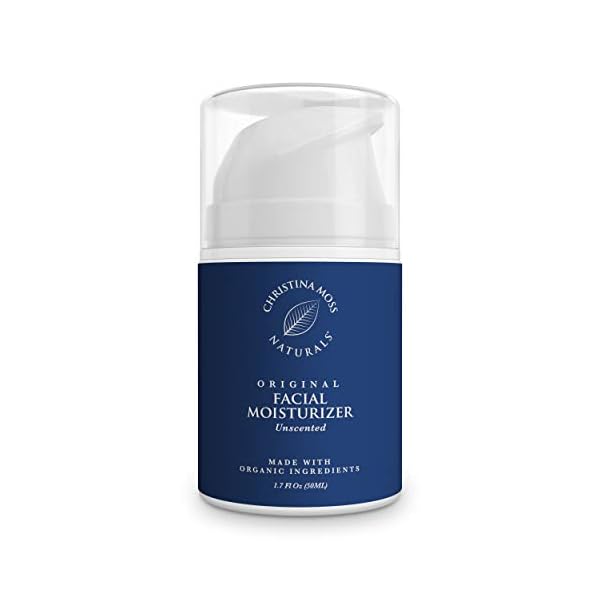 Facial-Moisturizer-Made-With-Organic-Aloe-Vera-to-Hydrate-Nourish-Face-Moisturizing-Cream-for-Sensitive-Oily-or-Severely-Dry-Skin-Anti-Aging-Anti-Wrinkle-For-Women-Men-Christina-Moss-Naturals-Unscente Unscented Facial Moisturizer Cream from Plant Extracts That Truly Moisturizes, Can Help Soothe & Soften, Absorbs Quick, Non-Greasy, For ALL Skin Types