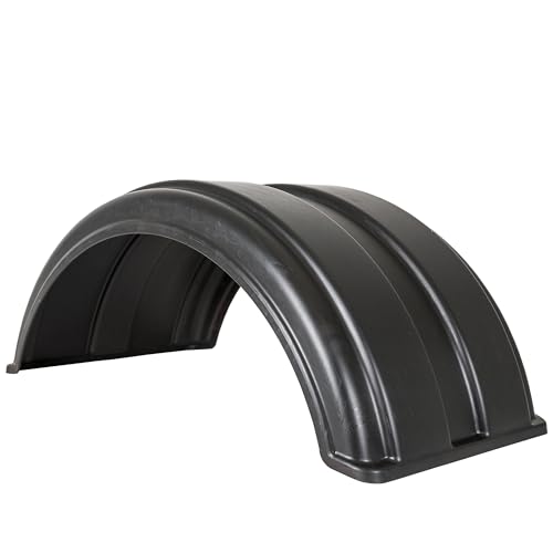 Buyers Products 8590017 Full Radius Poly Fender to fit 16-1/2 Inch Dual Wheels, Corrosion Resistant Truck and Trailer Fender, Mounting Hardware Sold Separately