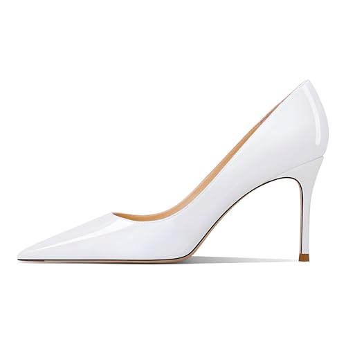 Image of Women's Pointed Toe Stiletto High Heel Pumps 3.15IN Slip-On Party Wedding Evening Shoes
